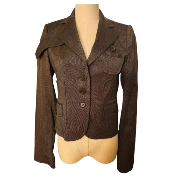 NWT BCBG Max Azria Brown Blazer - Sz XS - Picture 1 of 9